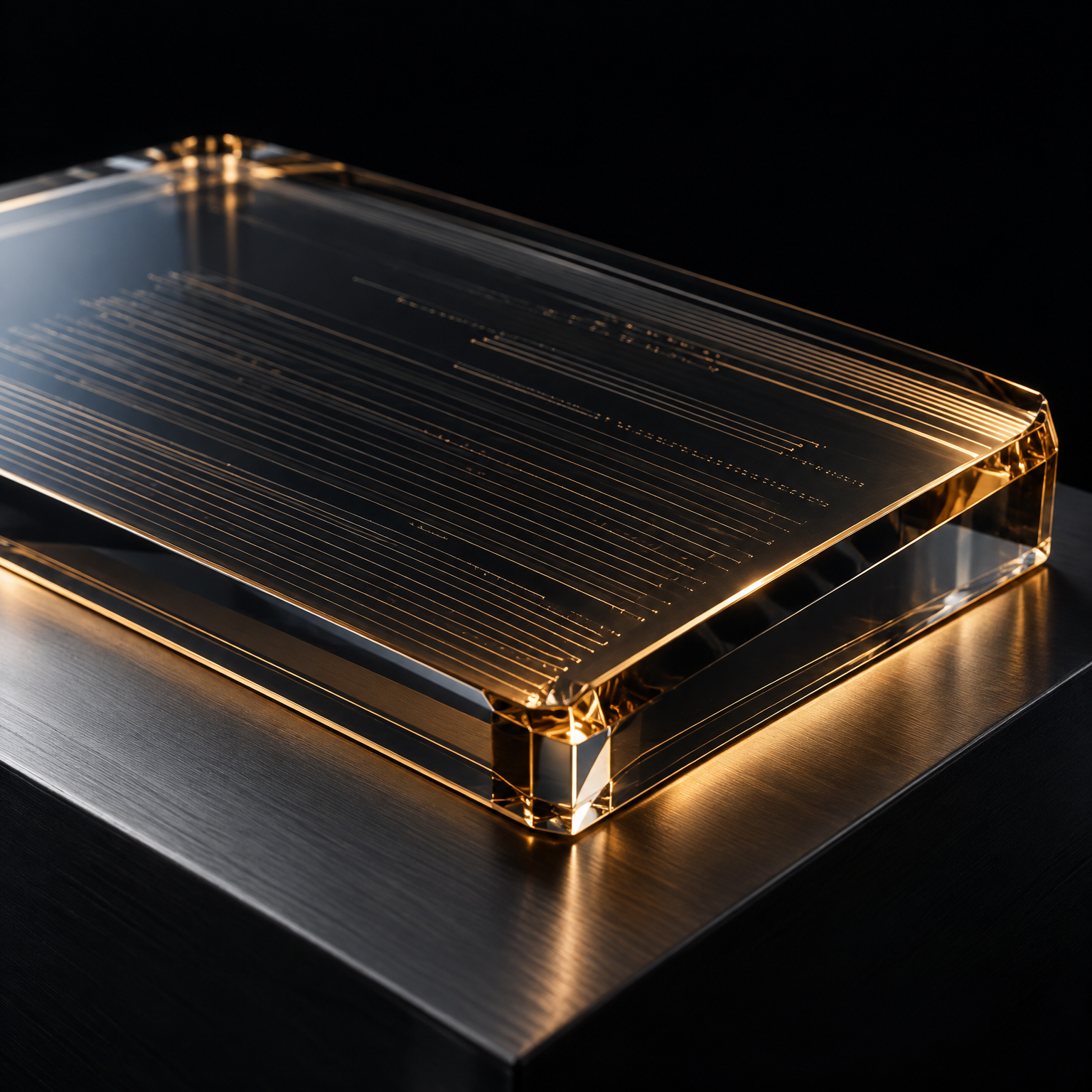 Glass evidence standard tablet
